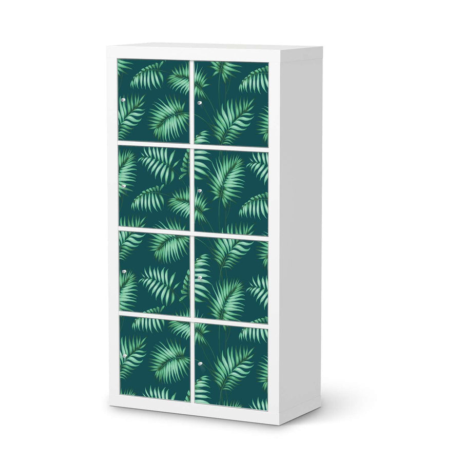 Folie für Möbel Palmel No.5 - IKEA Kallax Regal 8 Türen  - weiss