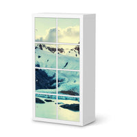 Folie für Möbel Patagonia - IKEA Kallax Regal 8 Türen  - weiss