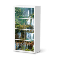 Folie für Möbel Rainforest - IKEA Kallax Regal 8 Türen  - weiss