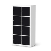 Folie für Möbel Schwarz - IKEA Kallax Regal 8 Türen  - weiss