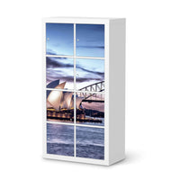 Folie für Möbel Sydney - IKEA Kallax Regal 8 Türen  - weiss