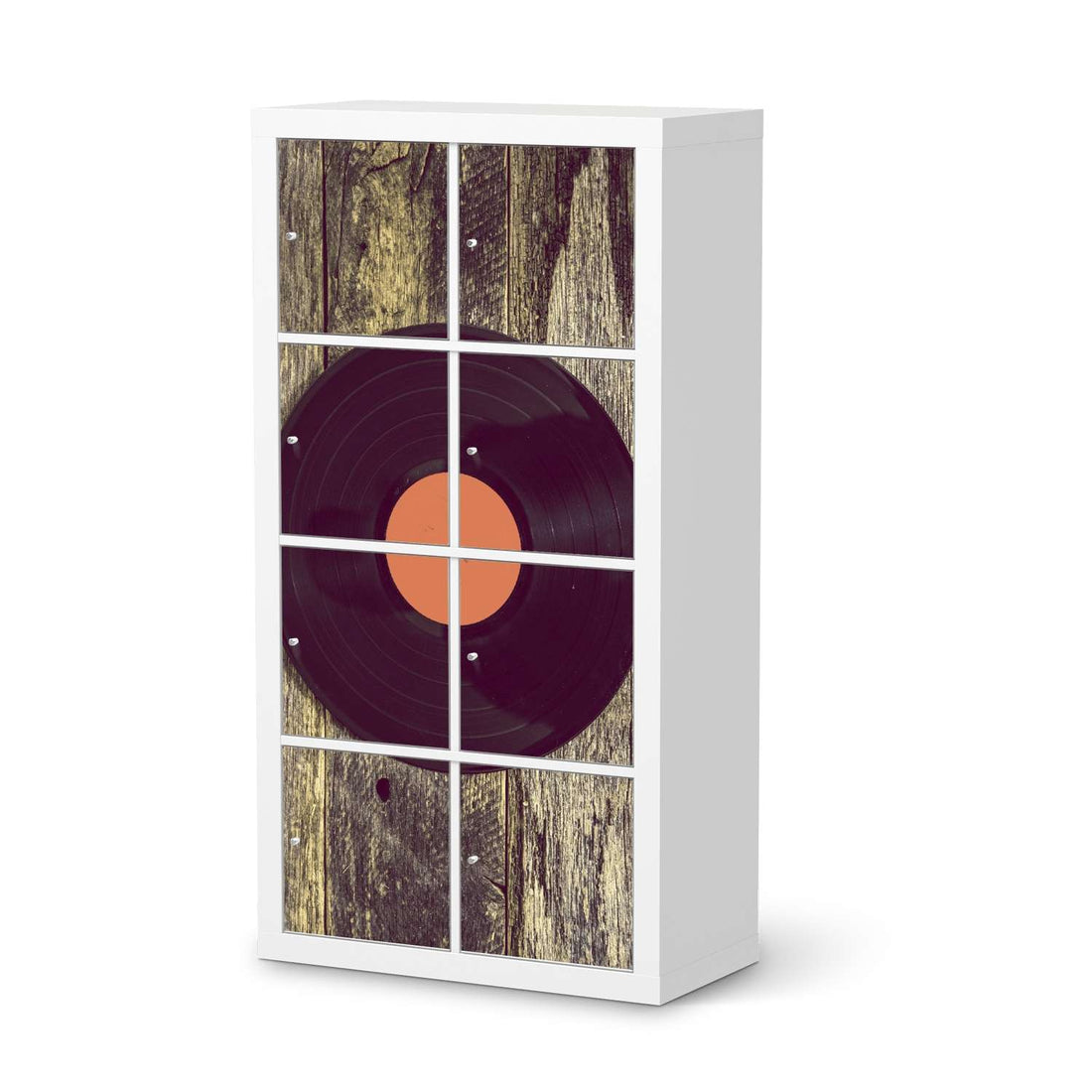 Folie für Möbel Vinyl - IKEA Kallax Regal 8 Türen  - weiss