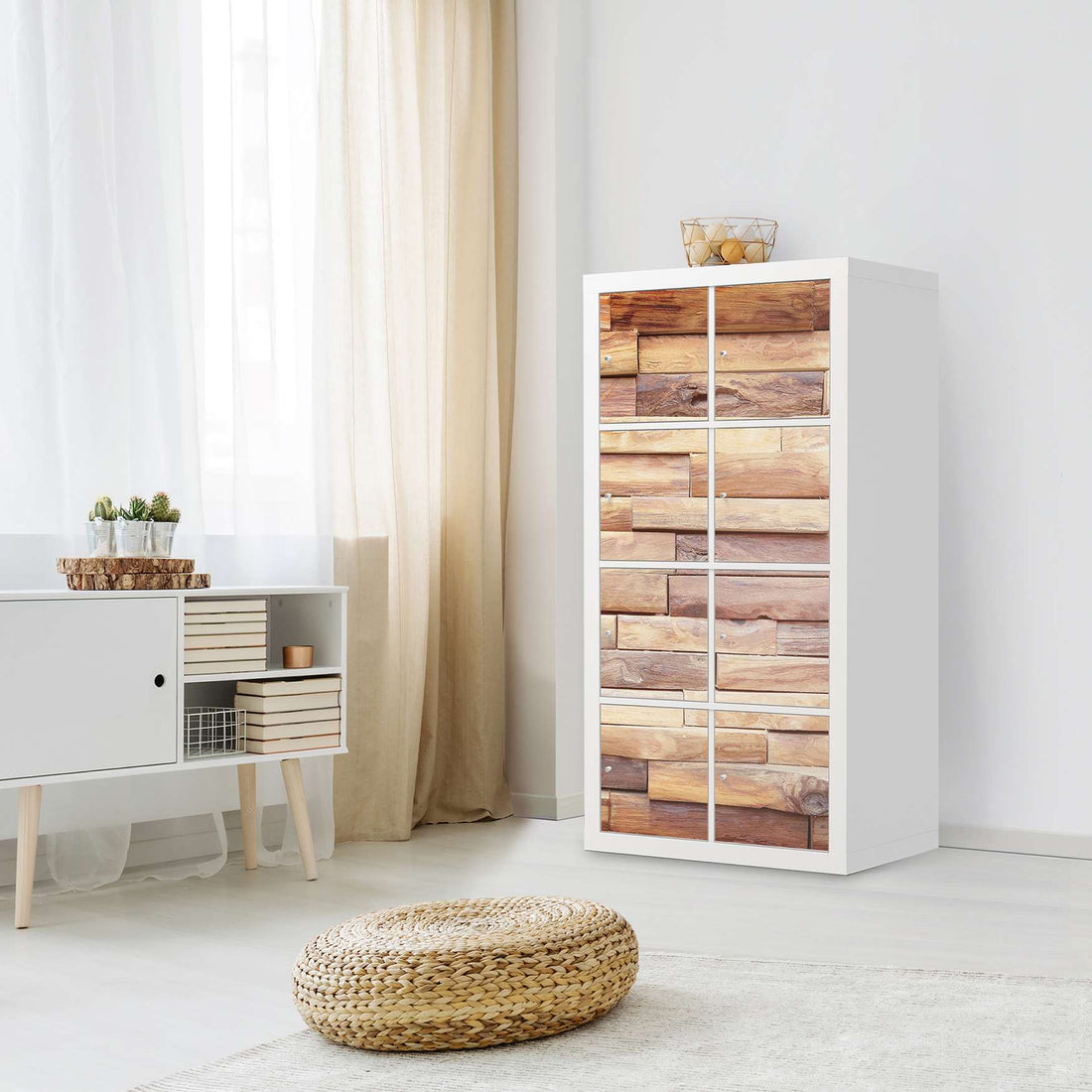 Folie für Möbel Artwood - IKEA Kallax Regal 8 Türen - Wohnzimmer