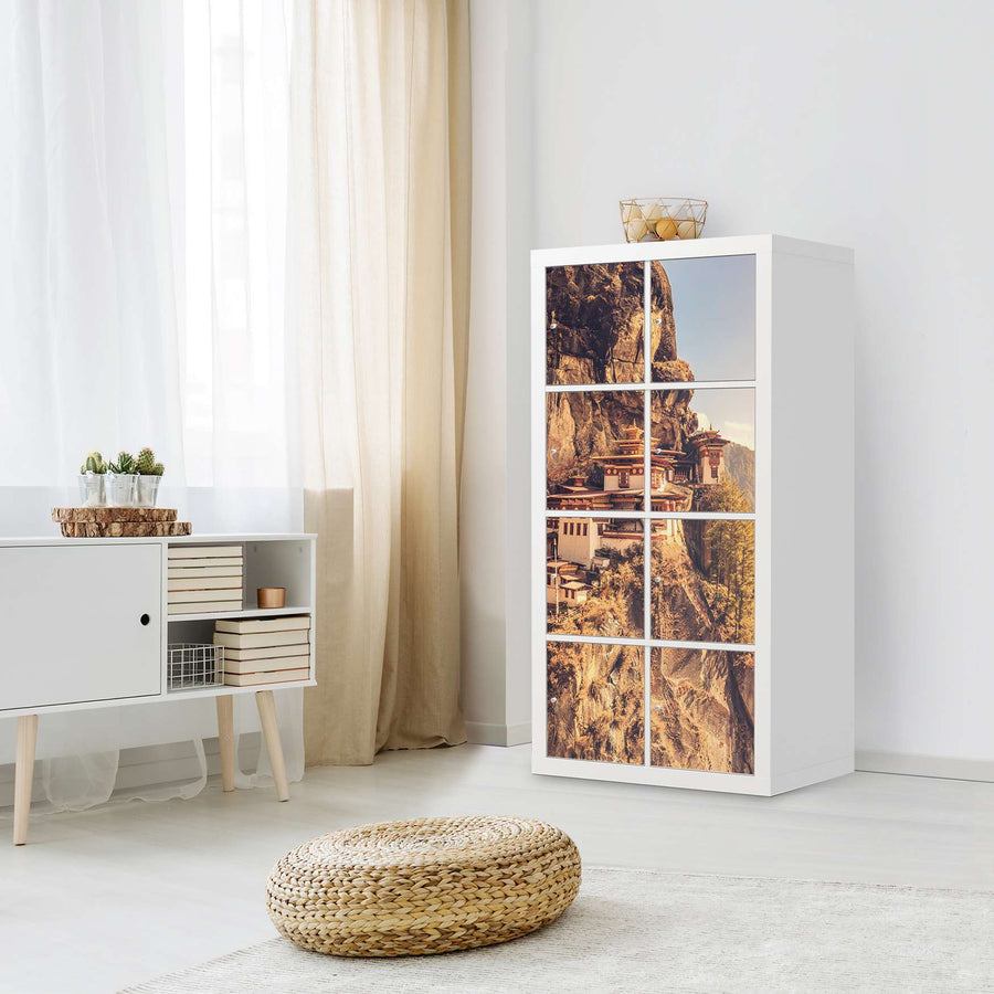 Folie für Möbel Bhutans Paradise - IKEA Kallax Regal 8 Türen - Wohnzimmer