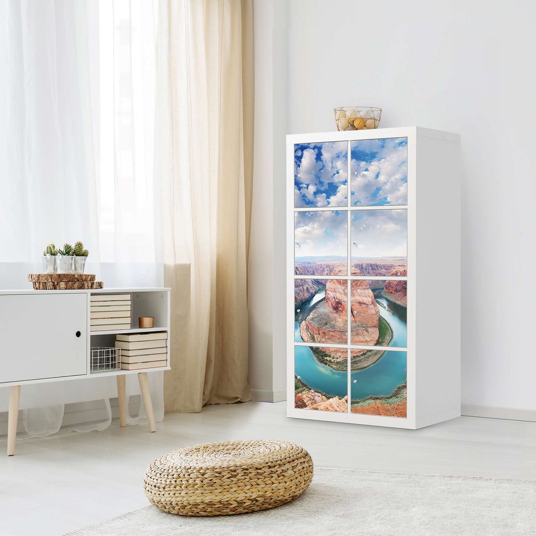 Folie für Möbel Grand Canyon - IKEA Kallax Regal 8 Türen - Wohnzimmer