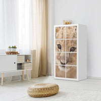 Folie für Möbel Simba - IKEA Kallax Regal 8 Türen - Wohnzimmer