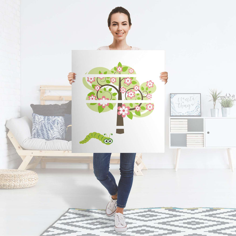 Folie für Möbel Blooming Tree - IKEA Malm Kommode 4 Schubladen - Folie
