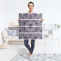 Folie für Möbel Blue Mandala - IKEA Malm Kommode 4 Schubladen - Folie