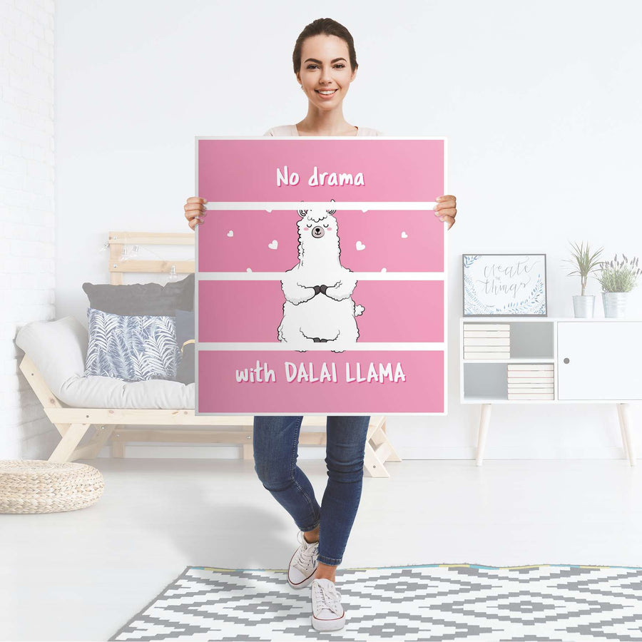 Folie für Möbel Dalai Llama - IKEA Malm Kommode 4 Schubladen - Folie