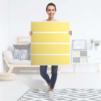 Folie für Möbel Gelb Light - IKEA Malm Kommode 4 Schubladen - Folie