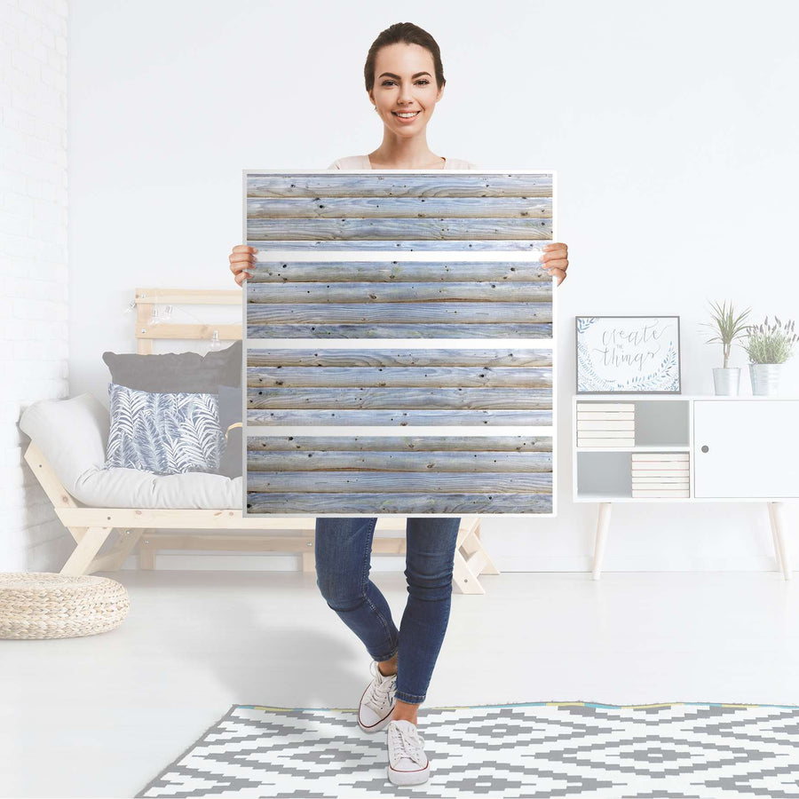 Folie für Möbel Greyhound - IKEA Malm Kommode 4 Schubladen - Folie