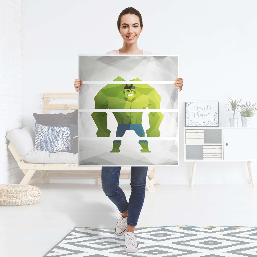 Folie für Möbel Mr. Green - IKEA Malm Kommode 4 Schubladen - Folie