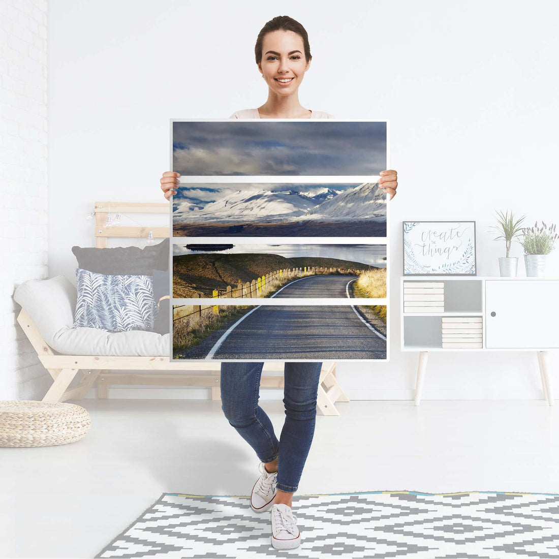 Folie für Möbel New Zealand - IKEA Malm Kommode 4 Schubladen - Folie