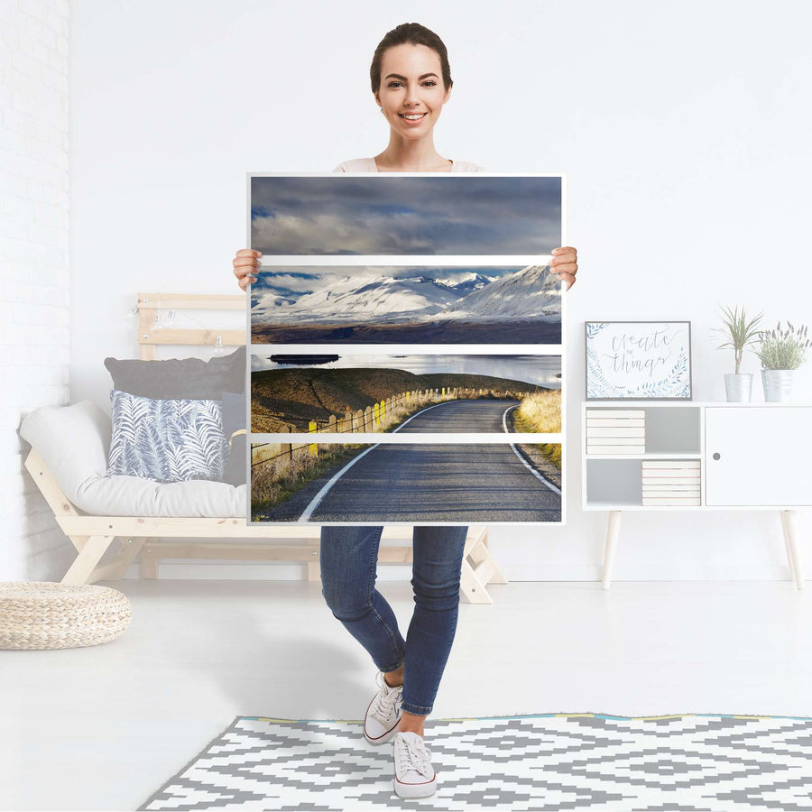 Folie für Möbel New Zealand - IKEA Malm Kommode 4 Schubladen - Folie