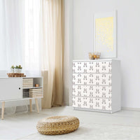 Folie für Möbel Hoppel - IKEA Malm Kommode 4 Schubladen - Schlafzimmer