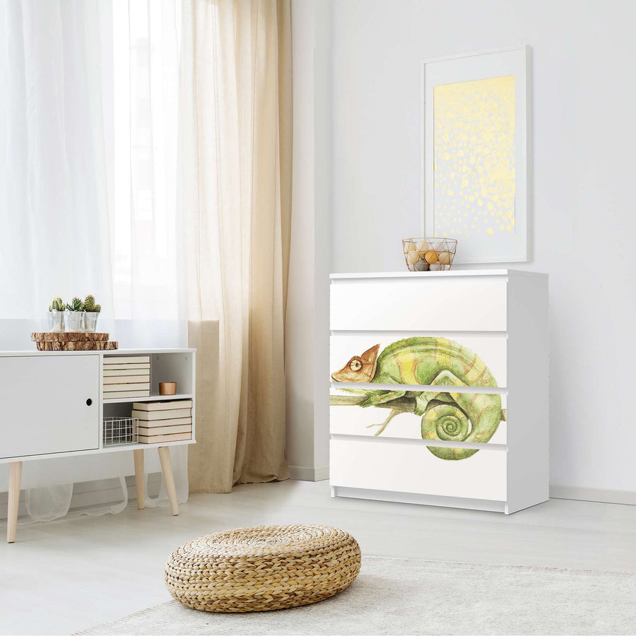 Folie für Möbel Chameleon - IKEA Malm Kommode 4 Schubladen - Schlafzimmer
