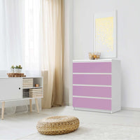 Folie für Möbel Flieder Light - IKEA Malm Kommode 4 Schubladen - Schlafzimmer