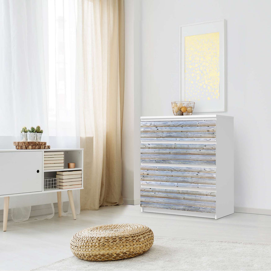 Folie für Möbel Greyhound - IKEA Malm Kommode 4 Schubladen - Schlafzimmer
