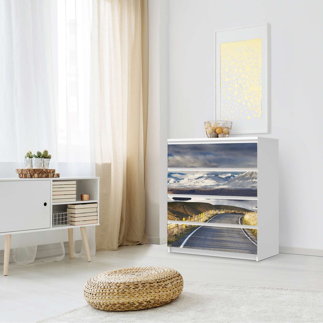 Folie für Möbel New Zealand - IKEA Malm Kommode 4 Schubladen - Schlafzimmer