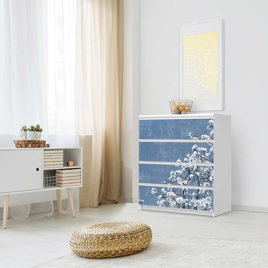 Folie für Möbel Spring Tree - IKEA Malm Kommode 4 Schubladen - Schlafzimmer