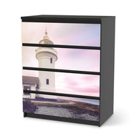 Folie für Möbel Lighthouse - IKEA Malm Kommode 4 Schubladen - schwarz
