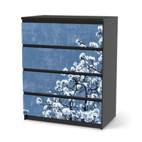 Folie für Möbel Spring Tree - IKEA Malm Kommode 4 Schubladen - schwarz