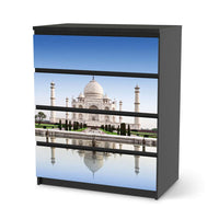 Folie für Möbel Taj Mahal - IKEA Malm Kommode 4 Schubladen - schwarz