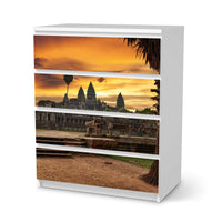 Folie für Möbel Angkor Wat - IKEA Malm Kommode 4 Schubladen  - weiss