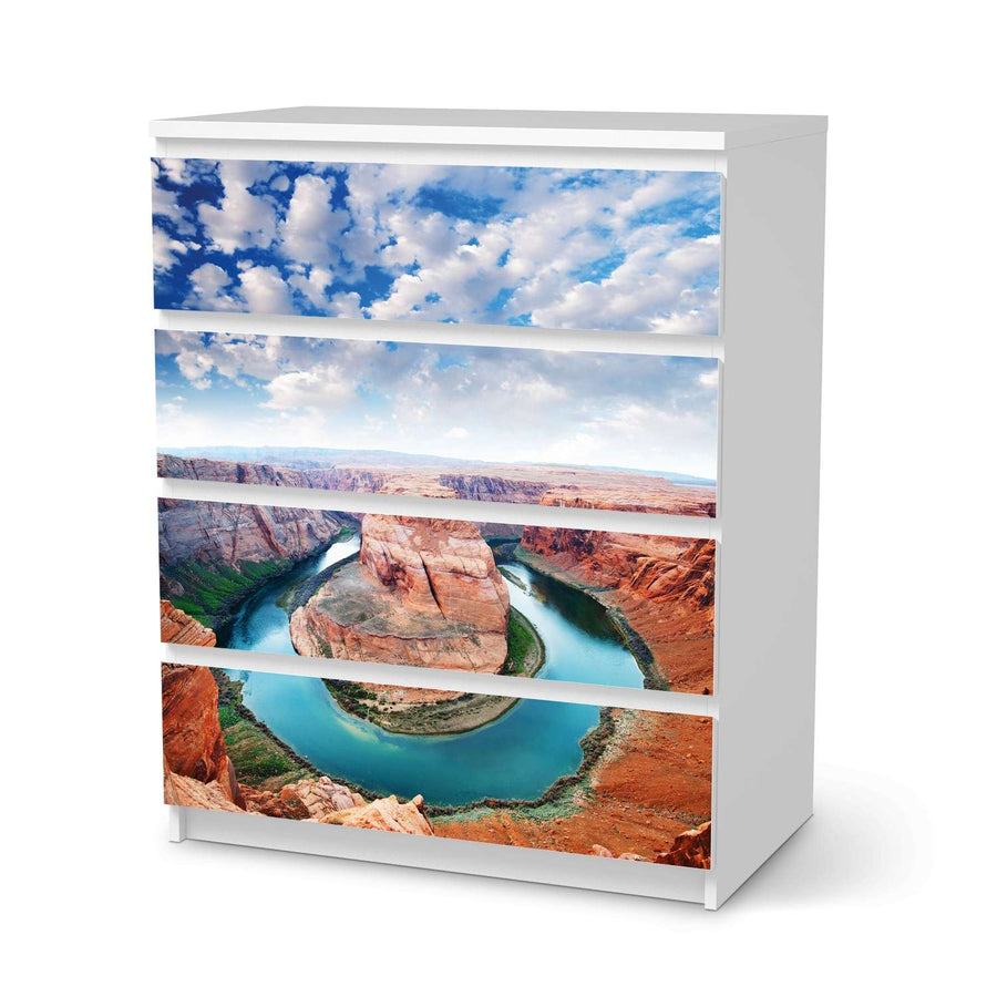 Folie für Möbel Grand Canyon - IKEA Malm Kommode 4 Schubladen  - weiss
