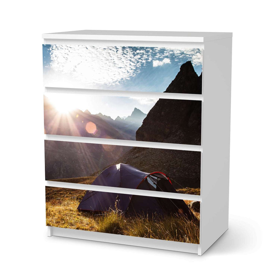 Folie für Möbel Into the Wild - IKEA Malm Kommode 4 Schubladen  - weiss