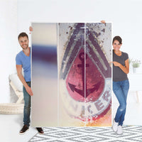 Folie für Möbel Anker 2 - IKEA Pax Schrank 201 cm Höhe - 3 Türen - Folie