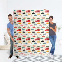 Folie für Möbel Cars - IKEA Pax Schrank 201 cm Höhe - 3 Türen - Folie
