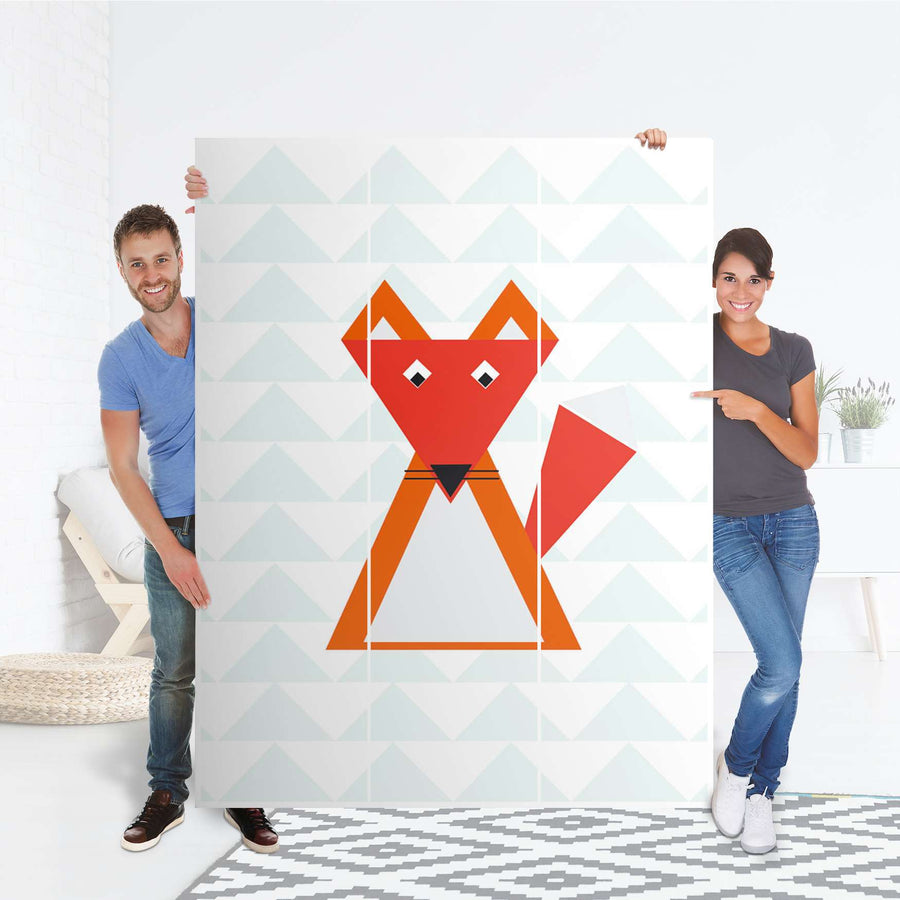 Folie für Möbel Füchslein - IKEA Pax Schrank 201 cm Höhe - 3 Türen - Folie