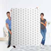 Folie für Möbel Hoppel - IKEA Pax Schrank 201 cm Höhe - 3 Türen - Folie