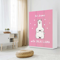 Folie für Möbel Dalai Llama - IKEA Pax Schrank 201 cm Höhe - 3 Türen - Kinderzimmer
