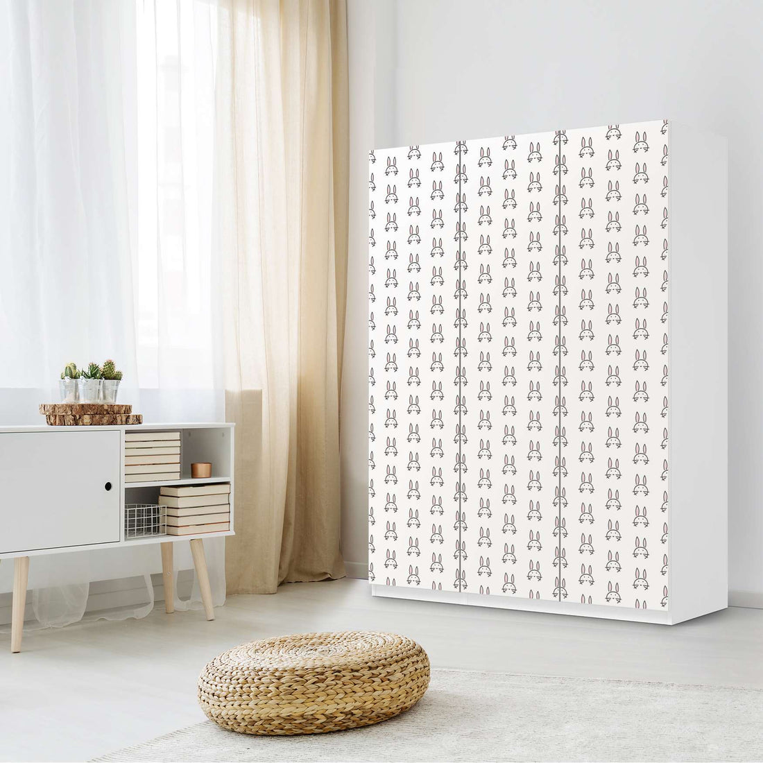 Folie für Möbel Hoppel - IKEA Pax Schrank 201 cm Höhe - 3 Türen - Kinderzimmer