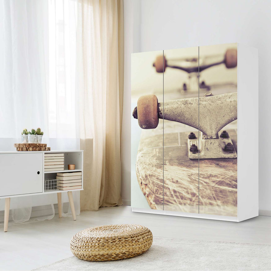 Folie für Möbel Skateboard - IKEA Pax Schrank 201 cm Höhe - 3 Türen - Kinderzimmer