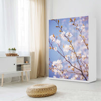 Folie für Möbel Apple Blossoms - IKEA Pax Schrank 201 cm Höhe - 3 Türen - Schlafzimmer