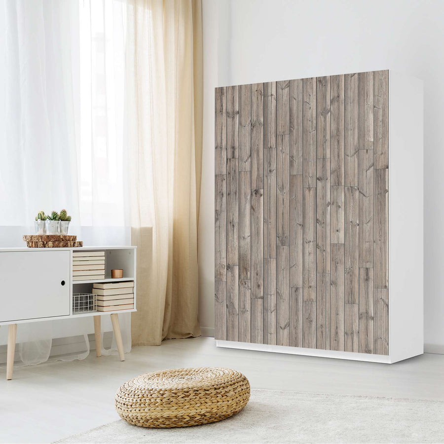 Folie für Möbel Dark washed - IKEA Pax Schrank 201 cm Höhe - 3 Türen - Schlafzimmer