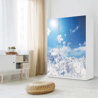 Folie für Möbel Everest - IKEA Pax Schrank 201 cm Höhe - 3 Türen - Schlafzimmer