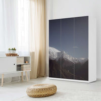 Folie für Möbel Mountain Sky - IKEA Pax Schrank 201 cm Höhe - 3 Türen - Schlafzimmer