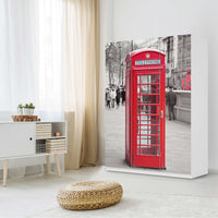 Folie für Möbel Phone Box - IKEA Pax Schrank 201 cm Höhe - 3 Türen - Schlafzimmer