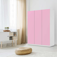 Folie für Möbel Pink Light - IKEA Pax Schrank 201 cm Höhe - 3 Türen - Schlafzimmer