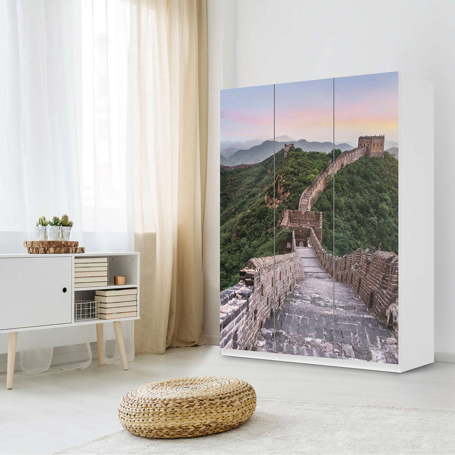 Folie für Möbel The Great Wall - IKEA Pax Schrank 201 cm Höhe - 3 Türen - Schlafzimmer