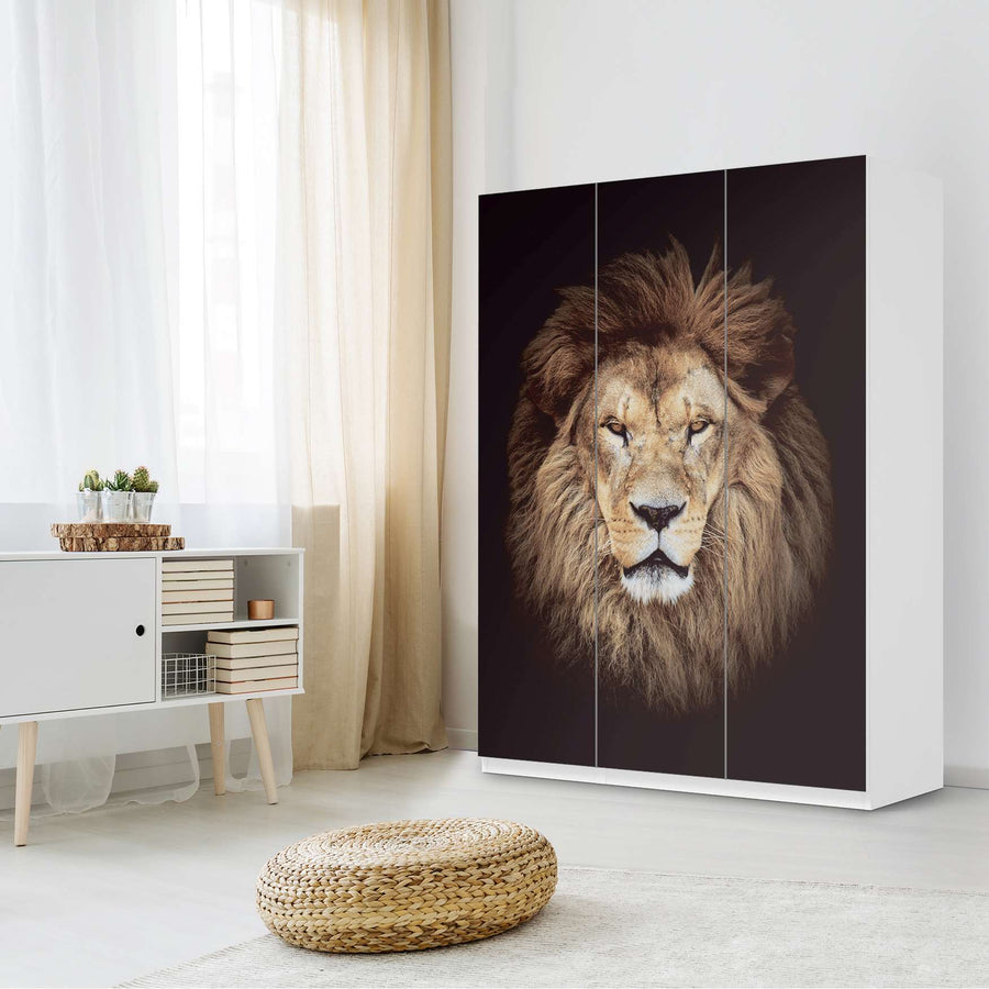Folie für Möbel Wild Eyes - IKEA Pax Schrank 201 cm Höhe - 3 Türen - Schlafzimmer