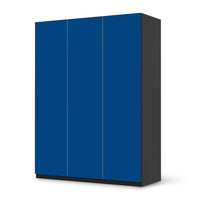 Folie für Möbel Blau Dark - IKEA Pax Schrank 201 cm Höhe - 3 Türen - schwarz