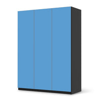 Folie für Möbel Blau Light - IKEA Pax Schrank 201 cm Höhe - 3 Türen - schwarz