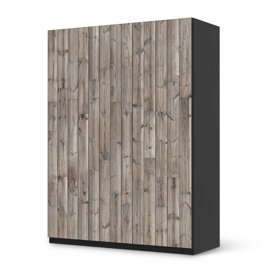 Folie für Möbel Dark washed - IKEA Pax Schrank 201 cm Höhe - 3 Türen - schwarz