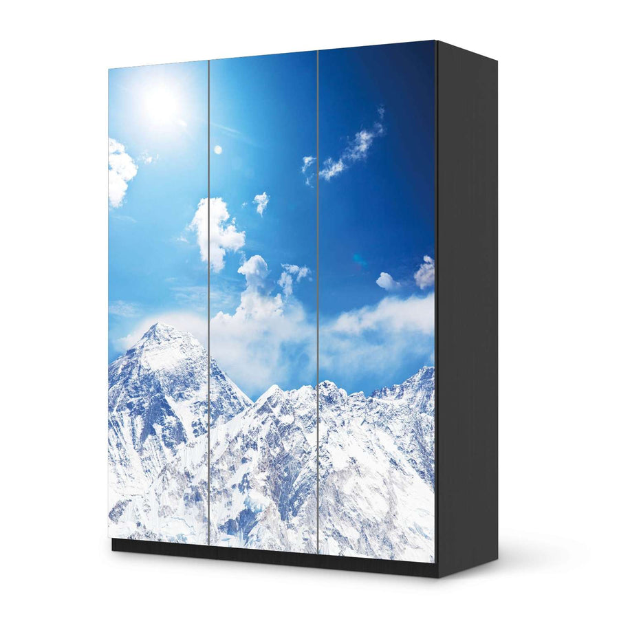 Folie für Möbel Everest - IKEA Pax Schrank 201 cm Höhe - 3 Türen - schwarz