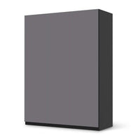Folie für Möbel Grau Light - IKEA Pax Schrank 201 cm Höhe - 3 Türen - schwarz
